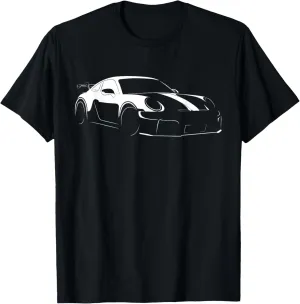 Retro 911 Silhouette Classic Car Graphic Design for men dad T-Shirt