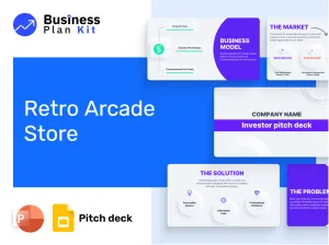 Retro Arcade Store Pitch Deck Example