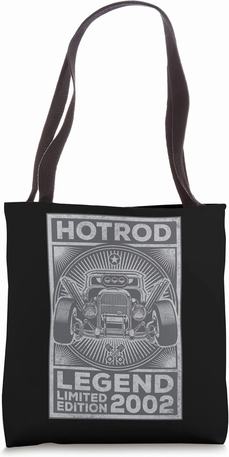 Retro Automobile Hotrod Legend Limited Edition 2002 Birthday Tote Bag