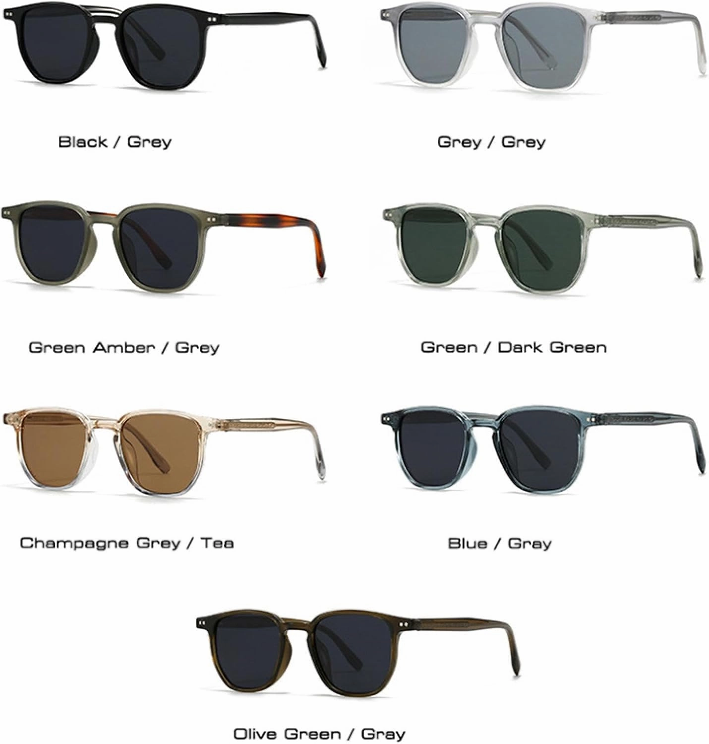Retro Rivets Men Sunglasses Fashion Shades Uv400 Women Luxury Green Sun Glasses