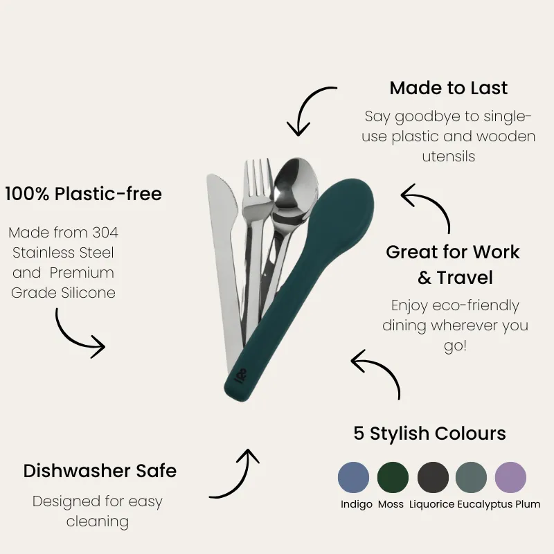 Reusable Cutlery Set | Stainless Steel - Juniper