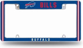 Rico Industries NFL Football Classic 12" x 6" Chrome All Over Automotive License Plate Frame for Car/Truck/SUV