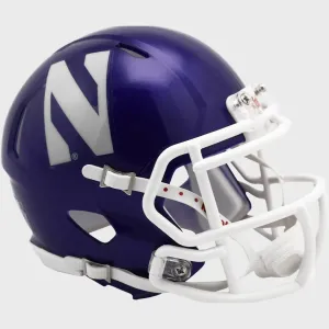 Riddell 9585590361 NCAA Northwestern University Replica Mini Speed Style Wildcats Helmet - Purple