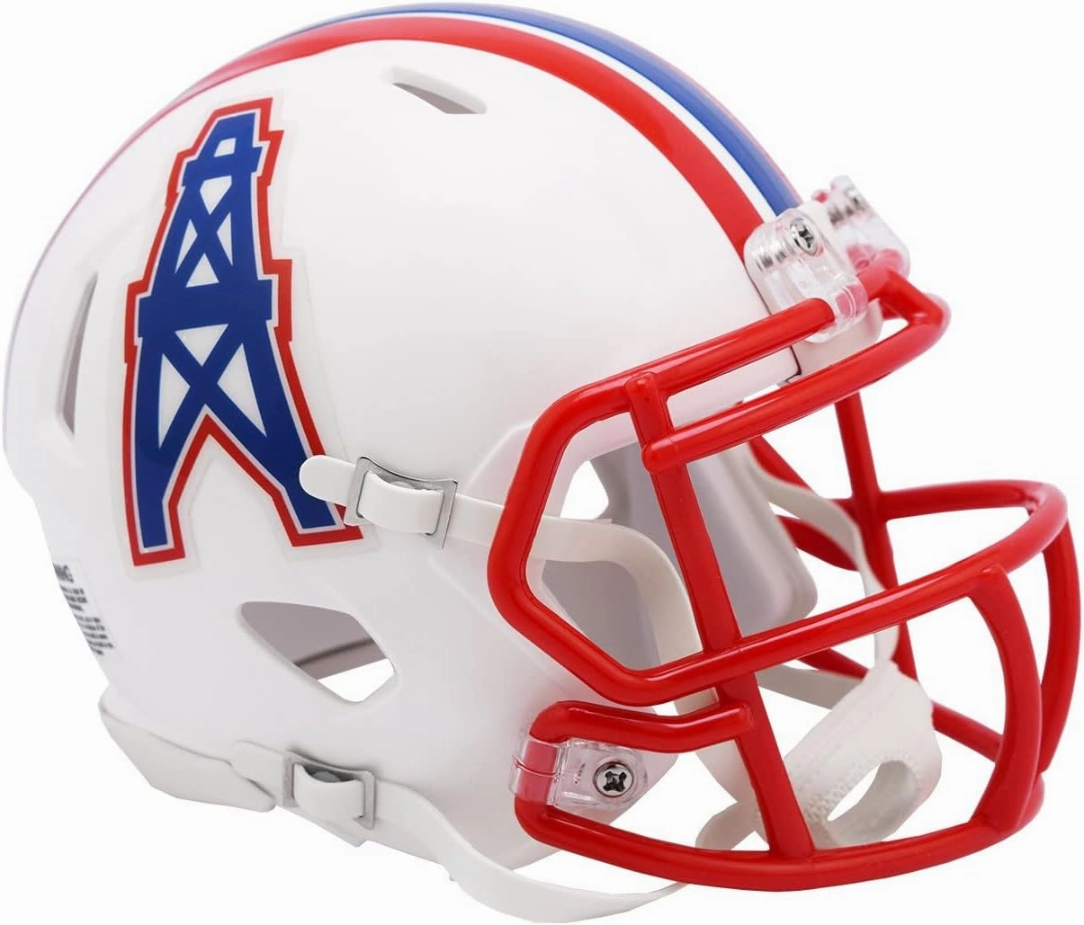 Riddell 9585563623 Replica Mini Speed Style 1981-1998 T-B Houston Oilers Helmet