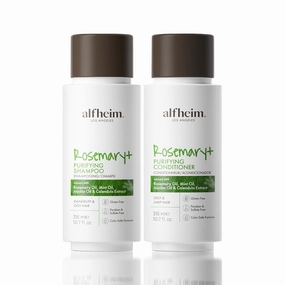 Rosemary  Purifying Shampoo & Conditioner Set | Rosemary & Peppermint Oil for Scalp Refresh & Oil Control | Jojoba & Calendula for Hydration & Shine | Sulfate-Free, Color-Safe | 10.7 oz Each