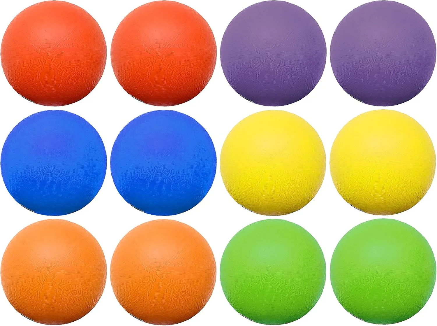 Rubber Kick Balls 8.5 inch Playground Balls for Kids and Adults - Official Size for Dodge Ball - Available Packs of 6, 12, 48