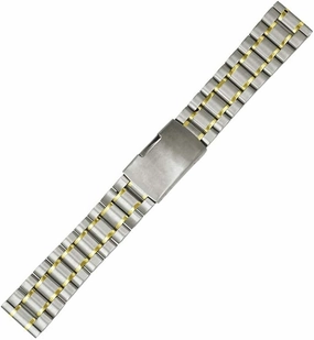 Rubber Watch Strap Stainless Steel Watch Strap 18mm 20mm 22mm 24mm Universal Stainless Steel Watch Strap Men and Women Replacement Watch Band Solid Metal Watch