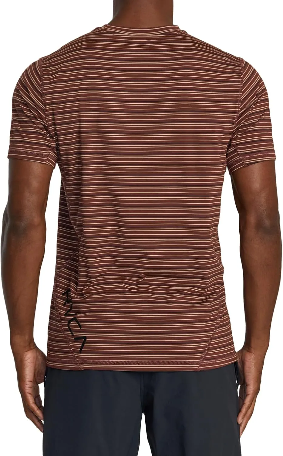 RVCA Women's Sport Vent Stripe Short Sleeve Tee