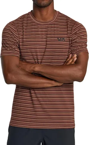 RVCA Women's Sport Vent Stripe Short Sleeve Tee