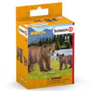 Schleich Grizzly Bear Mother with Cub