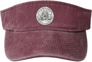 Seal of Omaha, Nebraska Sun Visor Hats Adjustable Baseball Cap for Women Men Sun Hat Golf Caps
