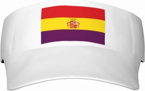Second Spanish Republic Coat of Arms Adult Sun Visor Cap - UV Protection, Breathable, Adjustable, Sports & Outdoor Hat Black