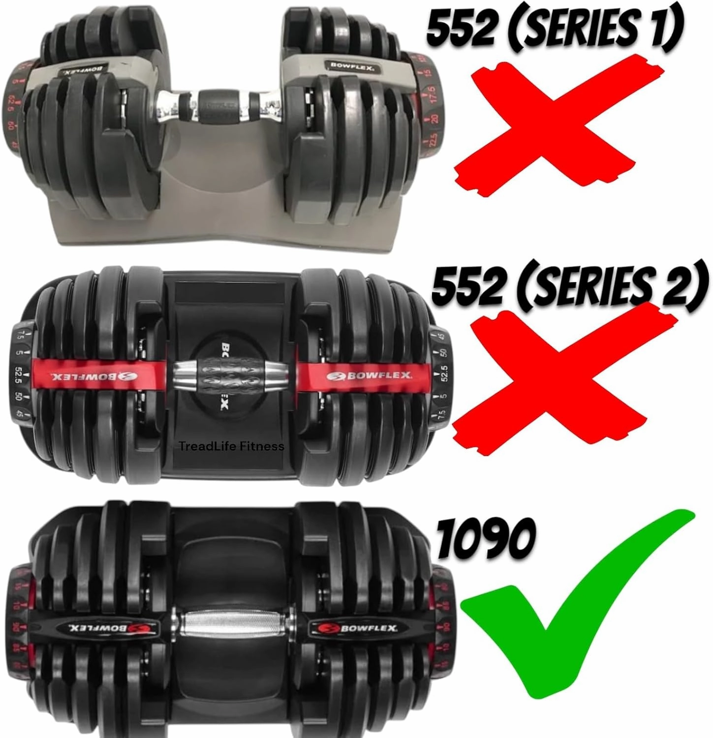 SelectTech 1090 Weight Plate - Replacement for Bowflex Model: 1090 Adjustable Dumbbells - (Choose your plate)