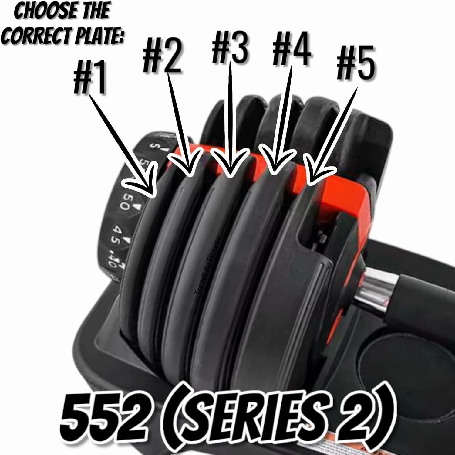 SelectTech 552 (Series 2) Weight Plate - Replacement for Bowflex 552 (Series 2) Adjustable Dumbbells - (Choose your plate)