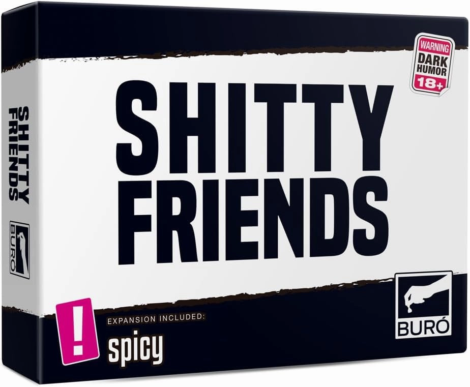 Sh!tty Friends The Ultimate Dark Humor Party Card Game – Ideal for Family Games Night, Adult Fun, and Ice-Breaking at Gatherings