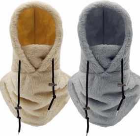 Sherpa Hood, Sherpa Hood Ski Mask, Arctic Velvet Balaclava, Winter Outdoor Multi-Purpose Face Mask Sports Balaclavas