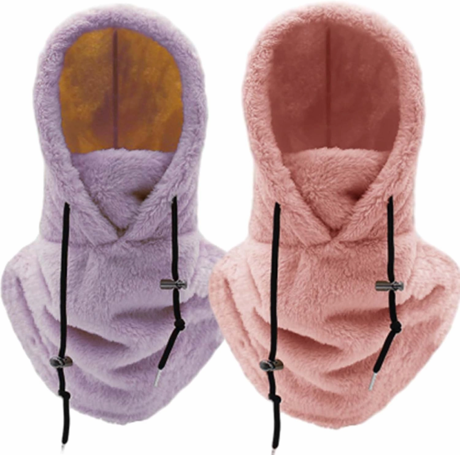 Sherpa Hood, Sherpa Hood Ski Mask, Arctic Velvet Balaclava, Winter Outdoor Multi-Purpose Face Mask Sports Balaclavas
