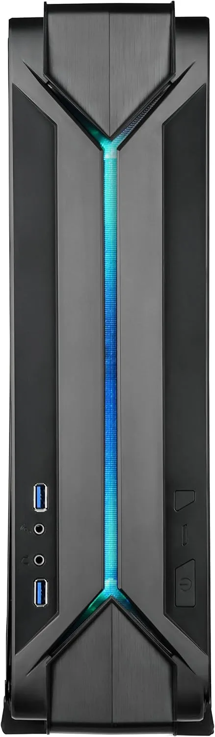 SilverStone Technology Slim Computer Case for Mini-ITX Motherboards with Integrated RGB Lighting RVZ03B