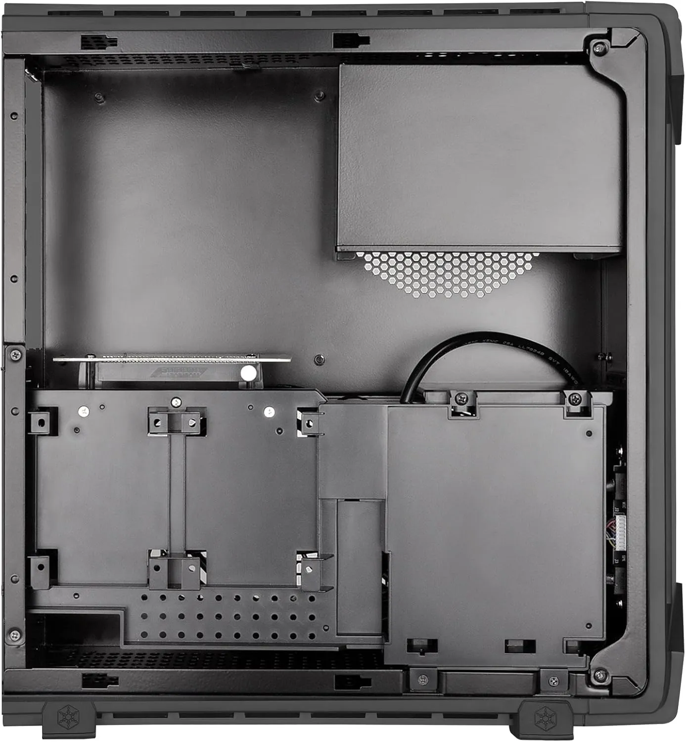 SilverStone Technology Slim Computer Case for Mini-ITX Motherboards with Integrated RGB Lighting RVZ03B