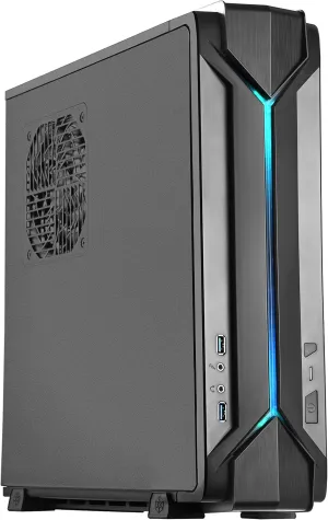 SilverStone Technology Slim Computer Case for Mini-ITX Motherboards with Integrated RGB Lighting RVZ03B