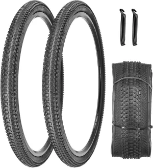 SIMEIQI 2 Pack 27.5x1.95 Inch Bike Tire for MTB Mountain Foldable Replacement Bicycle Tire for Jungle Trails Hills Commuter Bicycles
