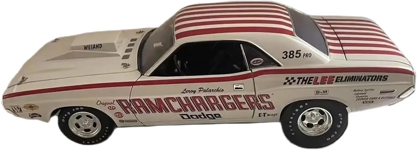 Simulation Car Model 1：18 for Challenger Muscle Racing Alloy Car Model Static Ornament Souvenir Collection Mini Vehicles Toys