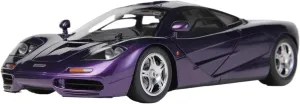 Simulation Car Model 1：18 for McLaren F1 XP5 Purple Limited Edition Simulation Alloy Sports Car Model Display Custom Souvenir Mini Vehicles Toys