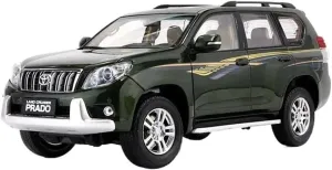 Simulation Car Model 1:18 for Toyota Land Cruiser Prado VX LC150 2012 Car Model Collection Display Decoration Mini Vehicles Toys(Green)