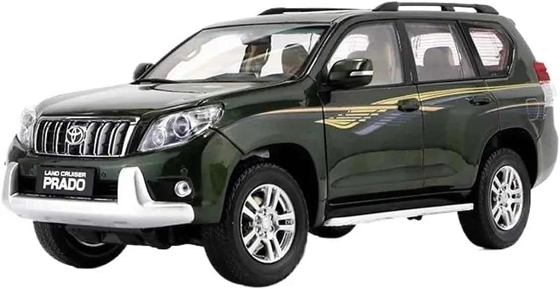 Simulation Car Model 1:18 for Toyota Land Cruiser Prado VX LC150 2012 Car Model Collection Display Decoration Mini Vehicles Toys(Green)