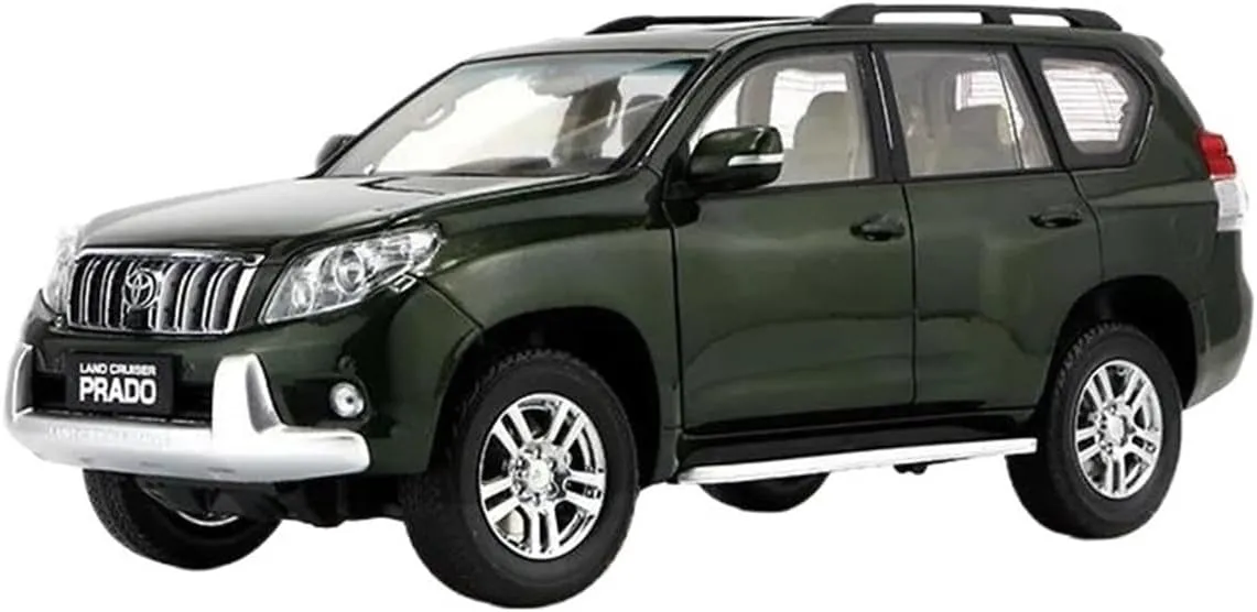 Simulation Car Model 1:18 for Toyota Land Cruiser Prado VX LC150 2012 Car Model Collection Display Decoration Mini Vehicles Toys(Green)