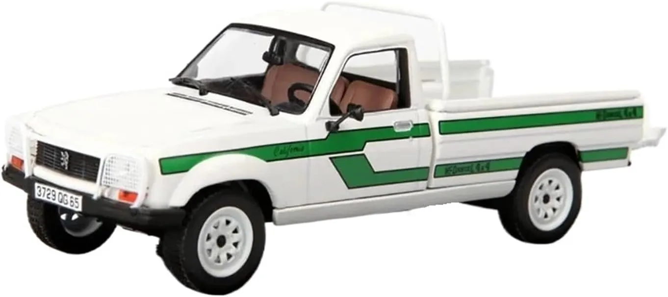 Simulation Car Model 1:43 for Peugeot 504 Pick Up 4x4 1985 Pickup Truck Simulation Alloy Model Collection Display Home Decoration Mini Vehicles Toys