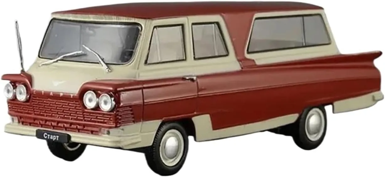 Simulation Car Model 1：43 for Russian Bus Sarb Ctapt Alloy Retro Classic Car Model Decorative Souvenirs Mini Vehicles Toys