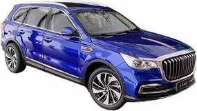 Simulation Car Model 1:18 for China FAW Hongqi HS7 SUV Simulation Alloy Car Model Collection Display Home Decoration Mini Vehicles Toys(Blue)