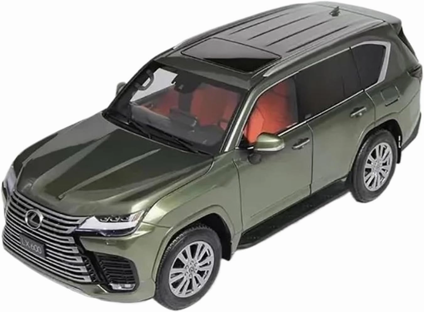 Simulation Car Model 1：18 for Lexus LX600 SUV Simulation Alloy Car Model Decoration Ornaments Mini Vehicles Toys(Black)