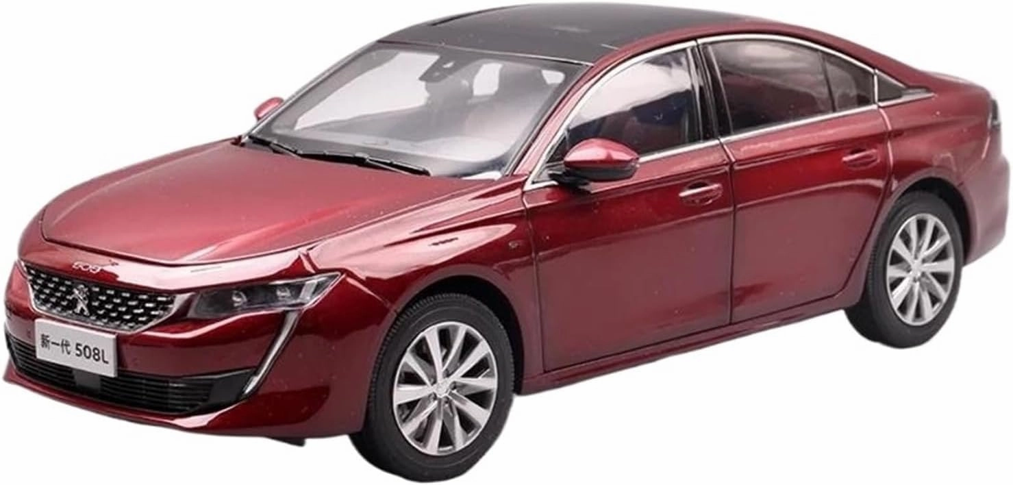 Simulation Car Model 1：18 for Peugeots 508L Alloy Car Model Miniature Simulation Hobby Collection Decoration Mini Vehicles Toys