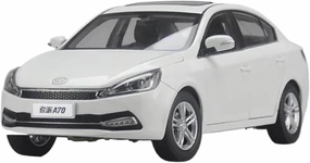 Simulation Car Model 1:18 for Tianjin FAW Junpai A70 Sedan Diecasts Alloy Car Model Static Finished Ornaments Mini Vehicles Toys(White)