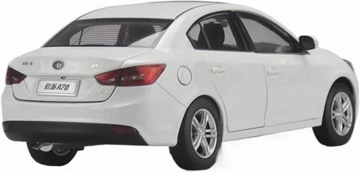 Simulation Car Model 1:18 for Tianjin FAW Junpai A70 Sedan Diecasts Alloy Car Model Static Finished Ornaments Mini Vehicles Toys(White)