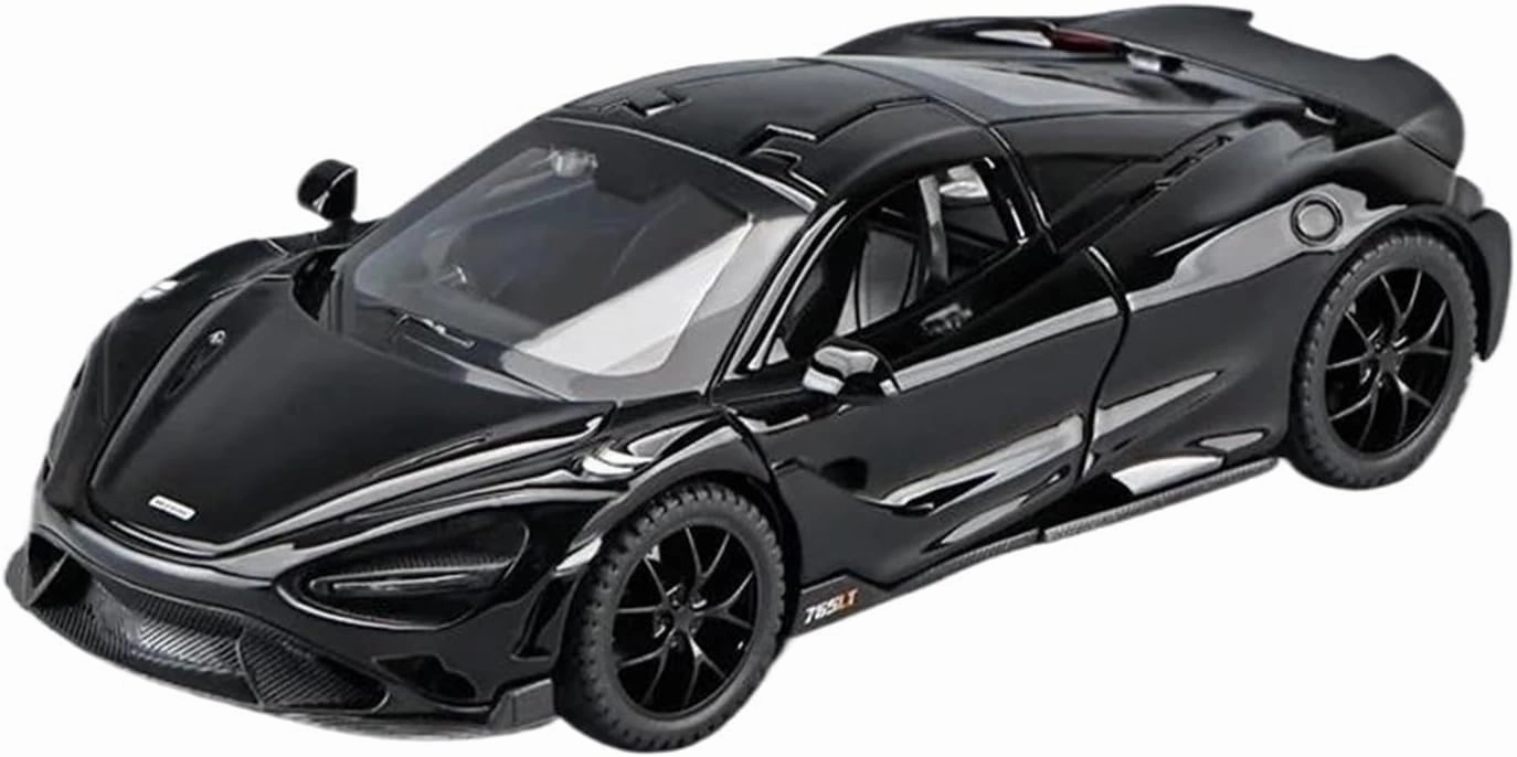 Simulation Car Model 1：32 for Mclaren 765LT Supercar Alloy Diecast Car Model Hobby Collection Decoration Mini Vehicles Toys(Orange)