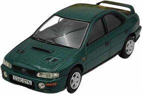 Simulation Car Model 1：43 for Subaru Impreza VA12102 Turbo MICA Green Simulation Alloy Car Model Souvenir Static Display Mini Vehicles Toys