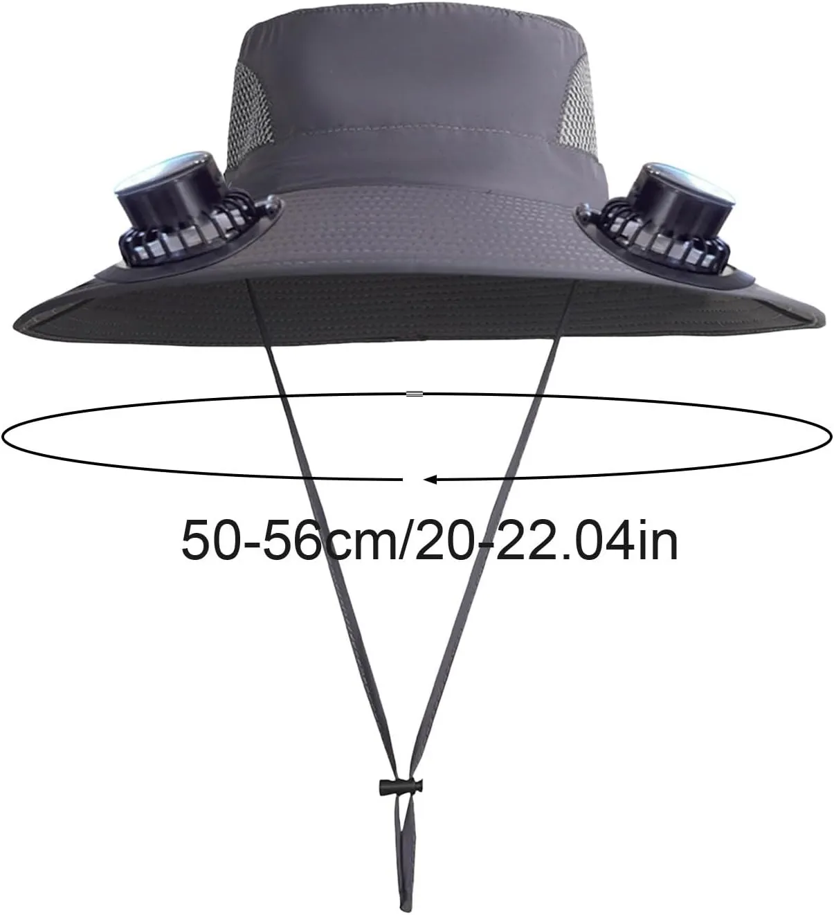 Solar Powered Fan Hat for Men & Women | Wide Brim UPF 50  Outdoor Fishing Hat with 3-Speed Adjustable Solar Fan