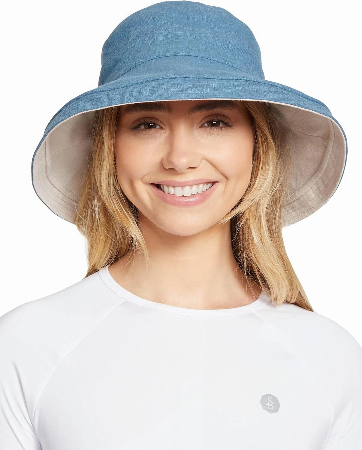 Solbari Women's Holiday Sun Hat UPF 50 , Packable Breathable with Wide Brim, Adjustable Fit, UV Protection for Travel & Beach