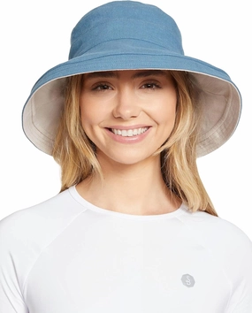 Solbari Women's Holiday Sun Hat UPF 50 , Packable Breathable with Wide Brim, Adjustable Fit, UV Protection for Travel & Beach