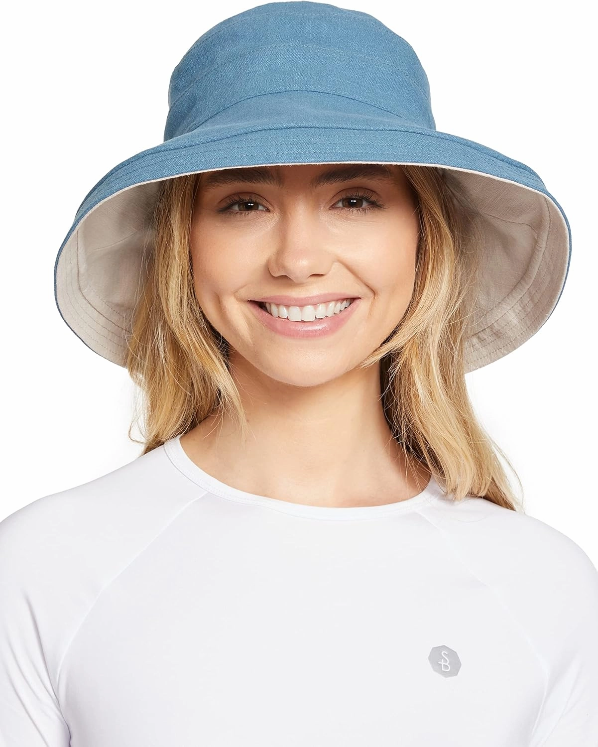 Solbari Women's Holiday Sun Hat UPF 50 , Packable Breathable with Wide Brim, Adjustable Fit, UV Protection for Travel & Beach