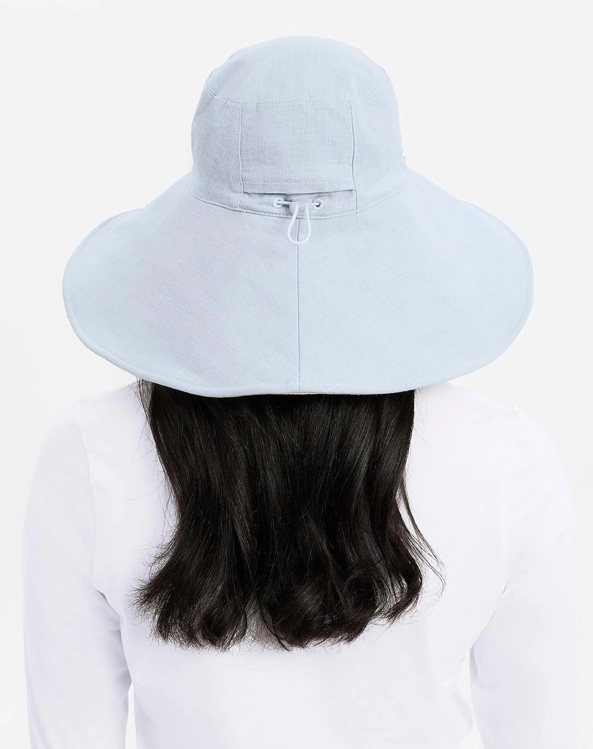 Solbari Women’s Ultra-Wide Cotton Linen Sun Hat UPF 50 , Packable, Adjustable with Ponytail Hole for Travel, Beach & Outdoors