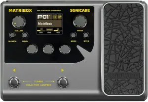 SONICAKE Matribox - Guitar Multi Effects Processor with Expression Pedal, With 130 Built-in Guitar/Bass/Acoustic Effects, Amp Modeling, IR Cabinets Simulation, Stereo OTG USB Audio Interface QME-50