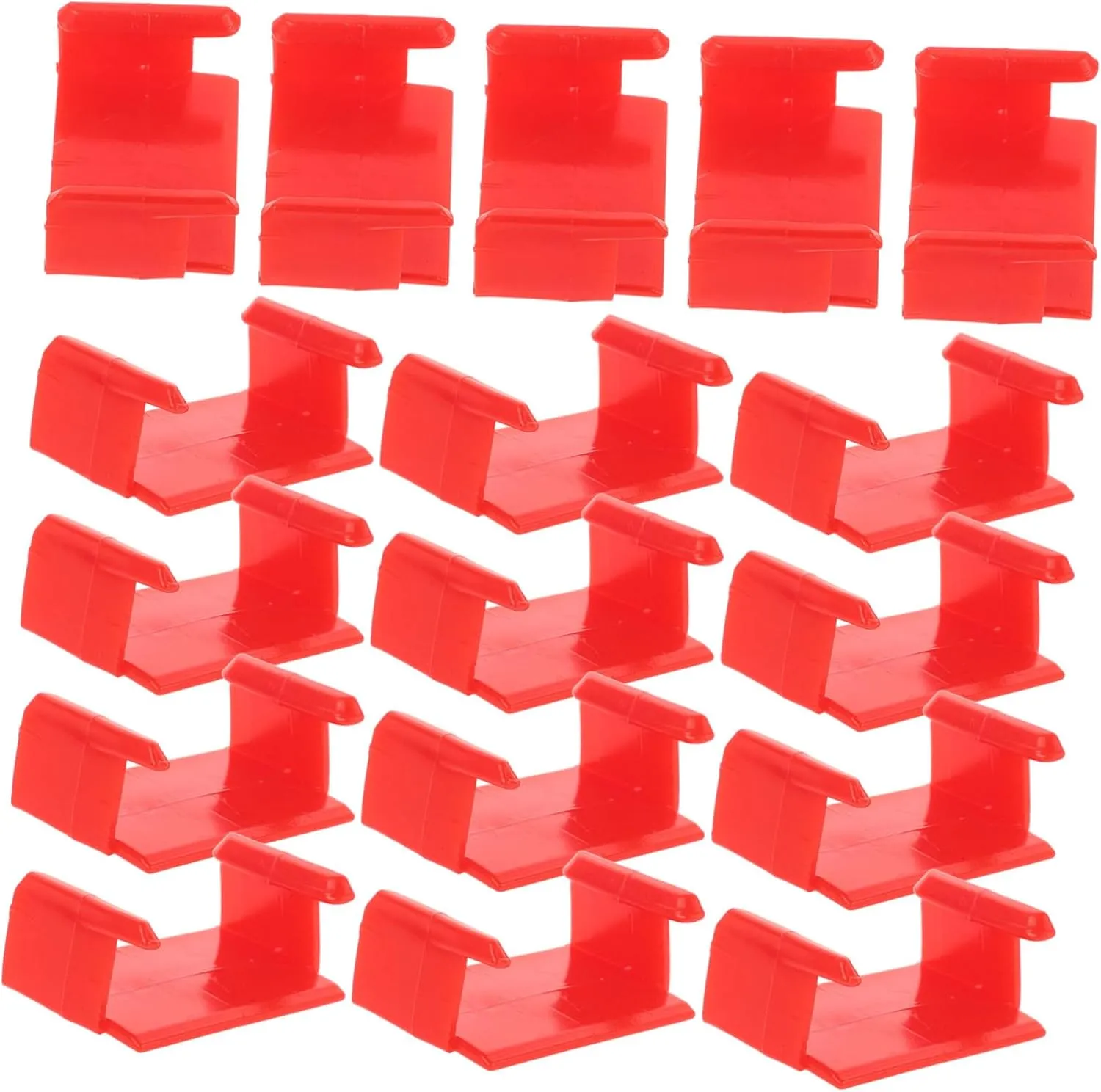 Sosoport 20pcs Train Track Connectors Expansion Clips for Building Supporting Railway Compatible with Major Brands Track Joiners for Playtime Fun