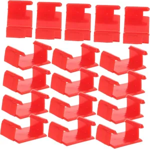 Sosoport 20pcs Train Track Connectors Expansion Clips for Building Supporting Railway Compatible with Major Brands Track Joiners for Playtime Fun
