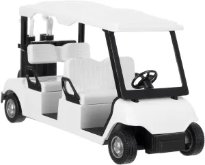 Sosoport Mini Diecast Golf Cart Model Pullback Action for Collectible Display Construction for Offices Homes and Themed Parties Golf Themed Decor