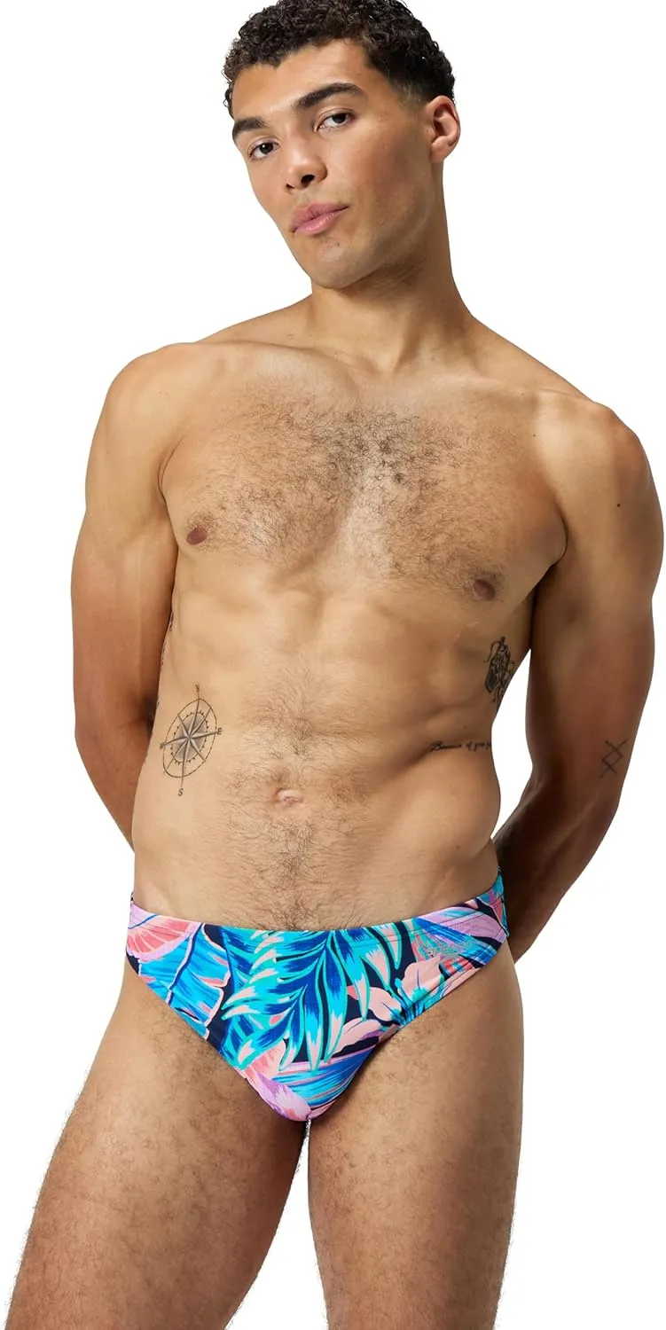 Speedo Men's Swimsuit Brief Eco Flex 2” Outseam Beachstar