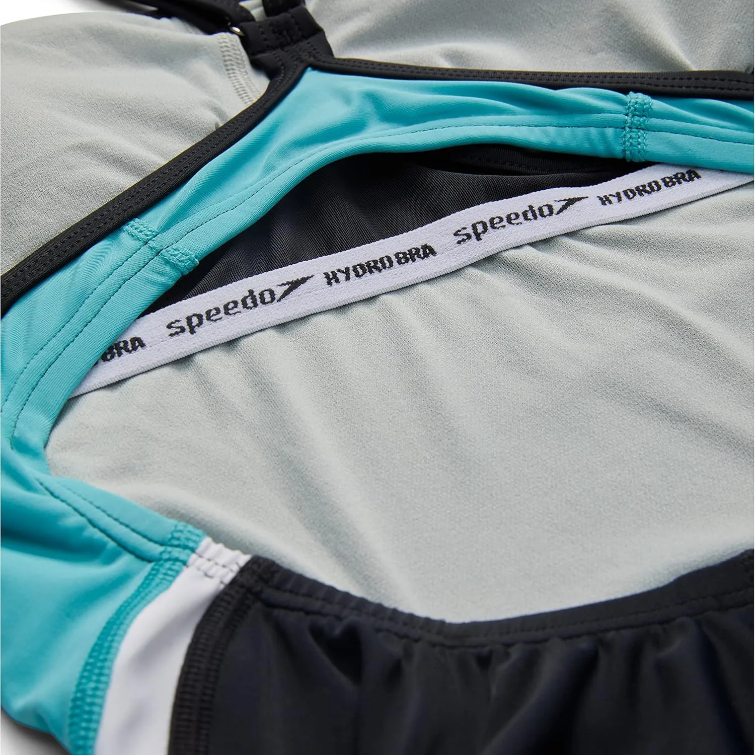 Speedo Women's Swimsuit One Piece Quantum Splice Thin Strap High Cut Solid